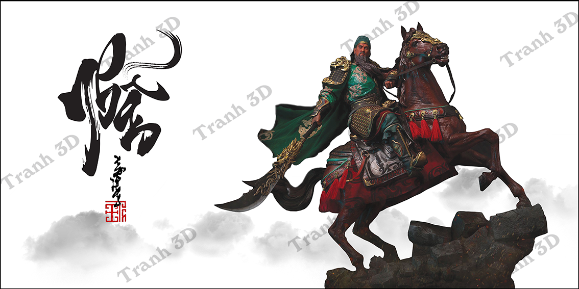 Tranh Chữ Thư Pháp-Tranh 3D  Dán Hồ Cá - Decal Dán Hồ- Cá Cảnh Thiên Phước