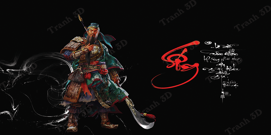 Tranh Chữ Thư Pháp-Tranh 3D  Dán Hồ Cá - Decal Dán Hồ- Cá Cảnh Thiên Phước