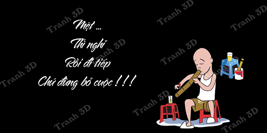 Tranh Chữ Thư Pháp-Tranh 3D  Dán Hồ Cá - Decal Dán Hồ- Cá Cảnh Thiên Phước