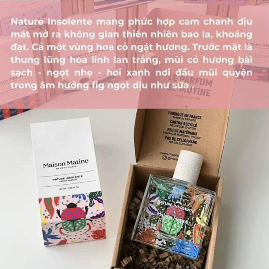 𝐌𝐚𝐢𝐬𝐨𝐧 𝐌𝐚𝐭𝐢𝐧𝐞 𝐍𝐚𝐭𝐮𝐫𝐞 𝐈𝐧𝐬𝐨𝐥𝐞𝐧𝐭𝐞 - fullbox 50ml