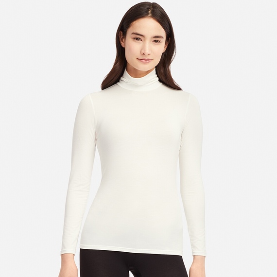 Áo giữ nhiệt nữ cổ lọ Heattech Uniqlo