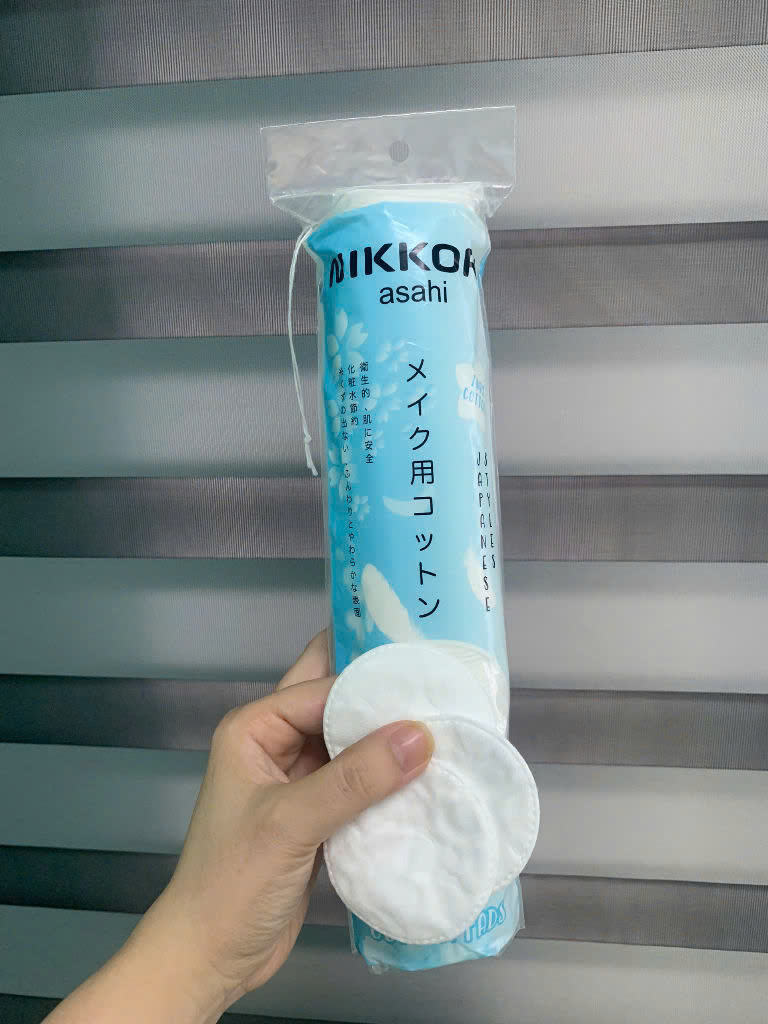 Bông Tẩy Trang Nokkori Nhật Bản 150 Miếng – Mềm Mịn, Không Xơ Bông, Tiết Kiệm Toner