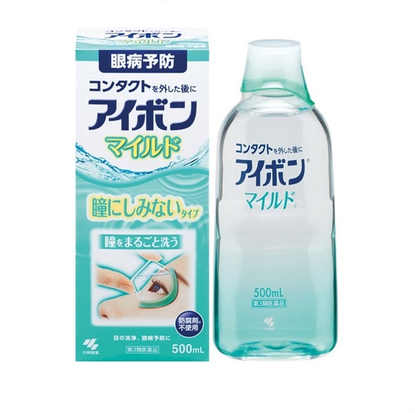 Nước Rửa Mắt Eyebon Nhật Bản 500ml – Làm Sạch Mắt, Giảm Khô Mỏi, Bảo Vệ Đôi Mắt Khỏi Bụi Bẩn