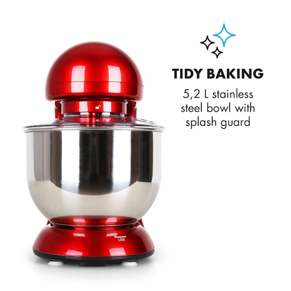 Máy trộn bột đa năng Klarstein Bella Rossa 2000W – Trợ thủ làm bánh tại nhà