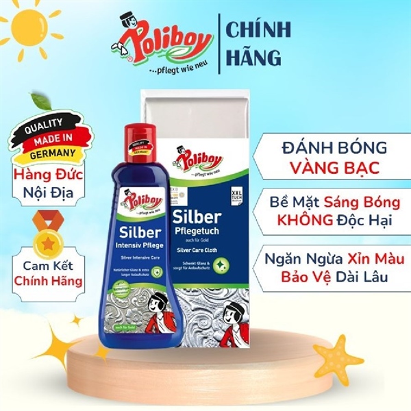 Dung Dịch Làm Sạch Trang Sức, Vàng Bạc Poliboy 200ml – Chăm Sóc Trang Sức Sạch Đẹp Tại Nhà