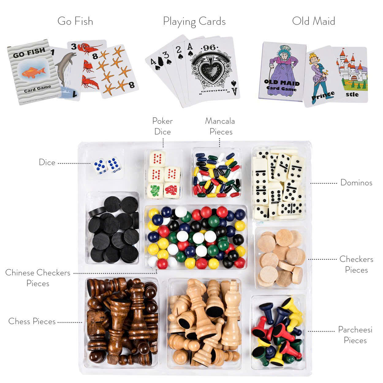 Bộ trò chơi gỗ En Bois Jeux 15 in 1 cao cấp | 15 trò chơi trí tuệ cho gia đình