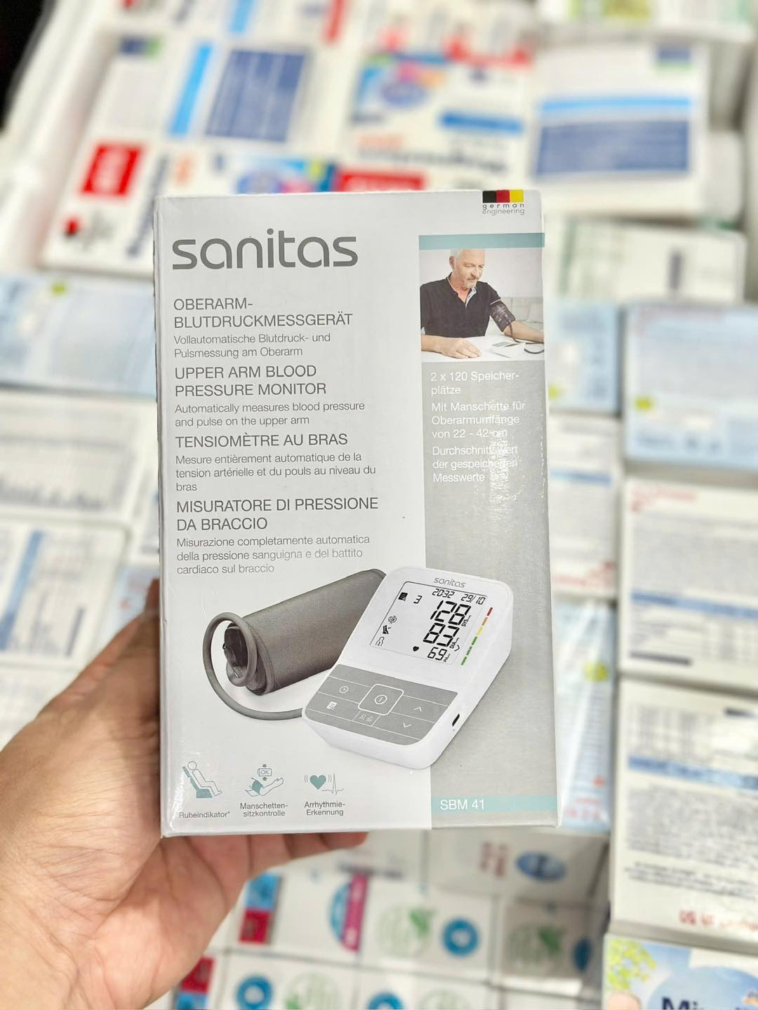 Máy đo huyết áp bắp tay Sanitas SBM41 – Chuẩn Đức, đo nhanh & chính xác