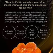 Viên uống Nhau thai Placenta Gold Seedcoms Nhật Bản - Hỗ trợ chăm sóc làn da từ bên trong
