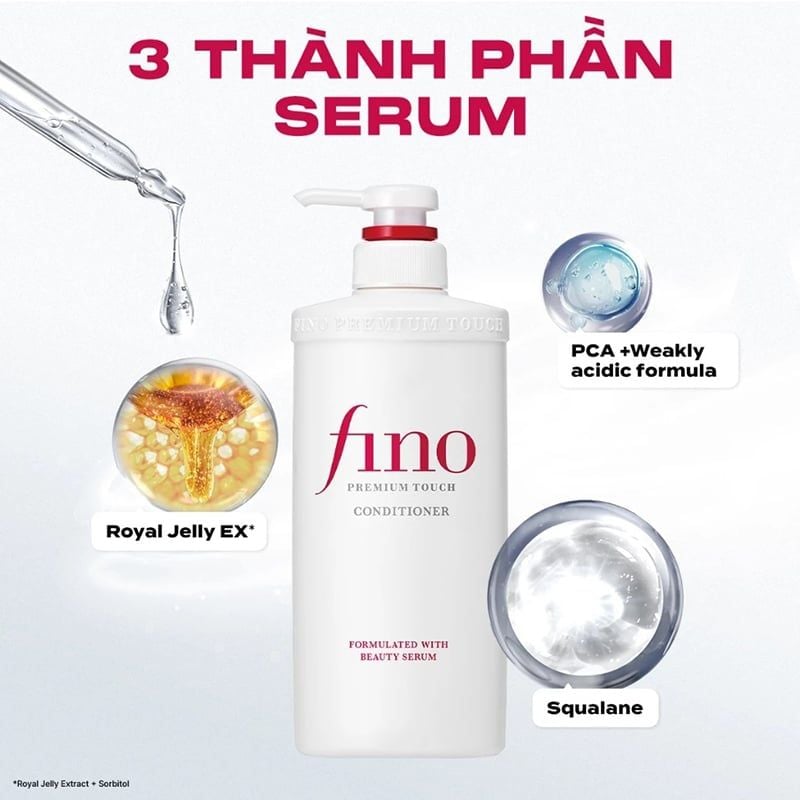 Cặp Dầu Gội Fino Premium Touch Nhật Bản – Dưỡng Tóc Mềm Mượt, Phục Hồi Tóc Hư Tổn