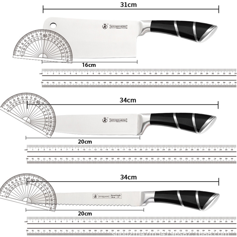 Bộ Dao Nhà Bếp Kitchen King KK010 (9 Món) Cao Cấp, Đa Năng Nhật Bản