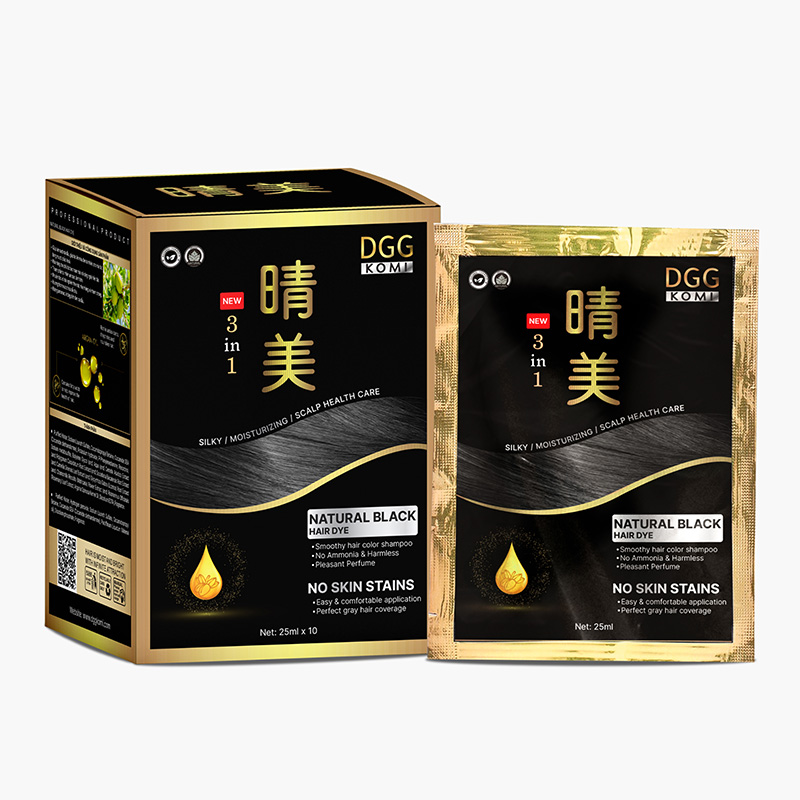 Dầu Gội Phủ Bạc Thảo Dược Komi Nhật Bản (Hộp 10 Gói x 25ml) – Phủ Bạc Tự Nhiên Chỉ Sau 5 Phút