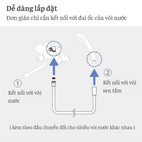 Vòi Sen Tắm WT Takagi JSA022AS & Takagi Baby Có Nút Dừng JSB011AAS Chính Hãng Nhật Bản