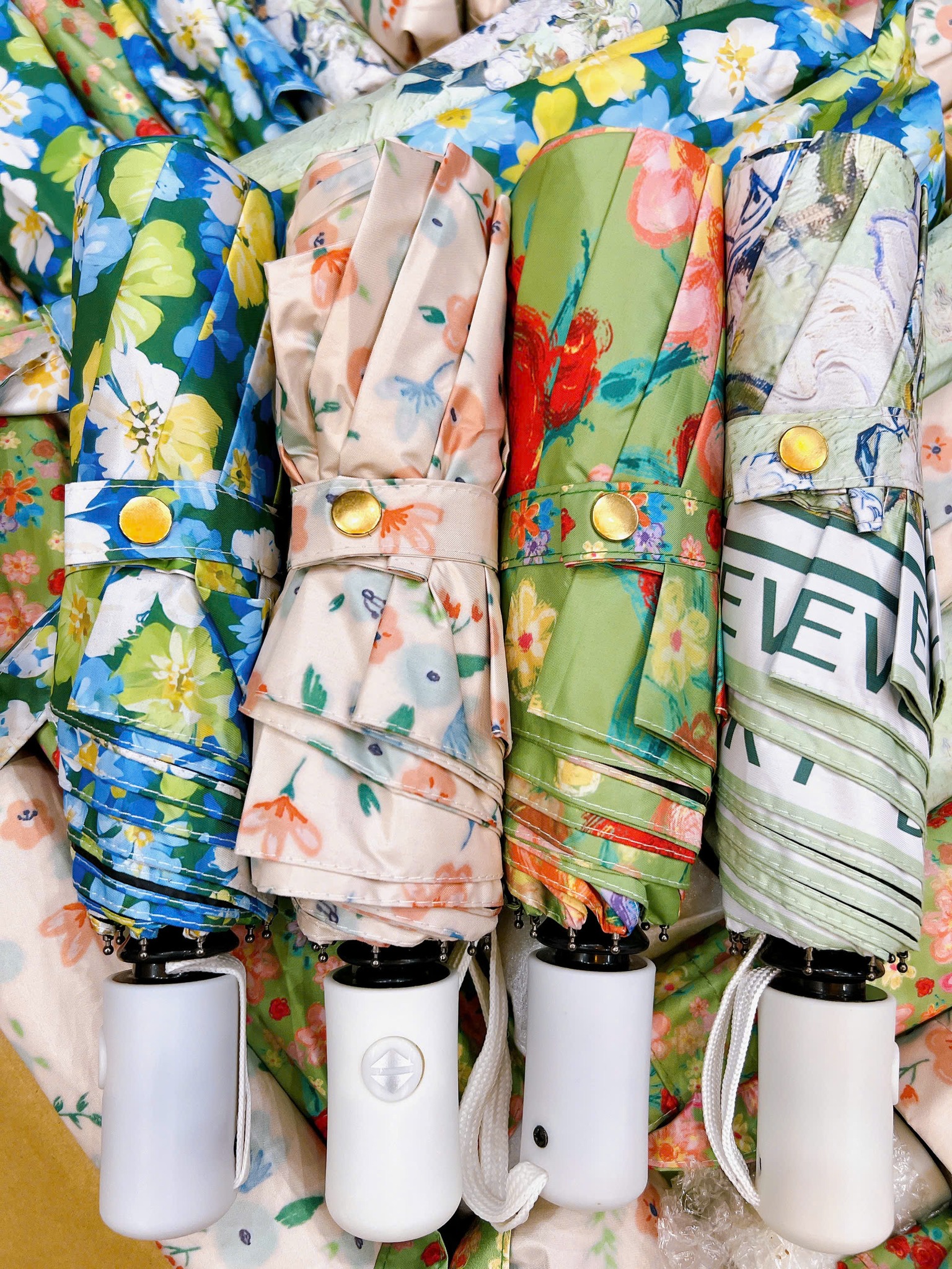 Ô Nhật mini tự động –  nghệ thuật, chống nắng chống mưa chuẩn phong cách Nhật Bản