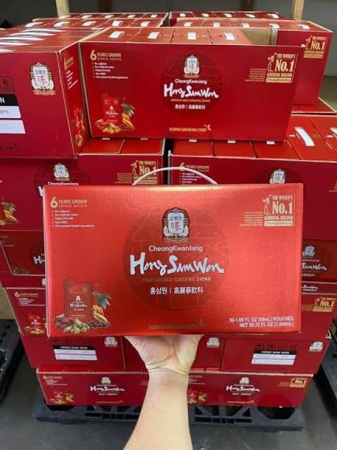 Nước Hồng Sâm Hàn Quốc Hong Sam Won Hộp 30 Gói – Bồi Bổ Sức Khỏe, Tăng Đề Kháng Hiệu Quả