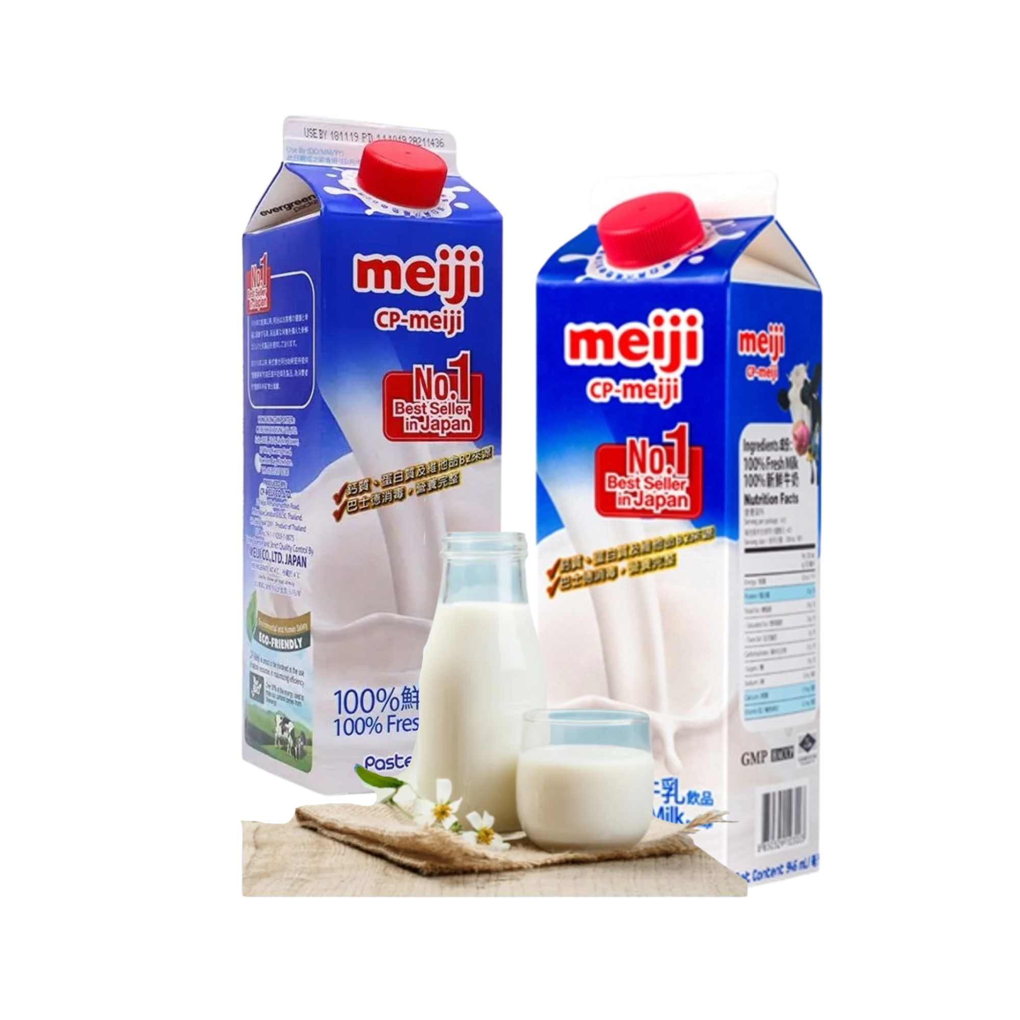 Sữa Tươi Thanh Trùng Nguyên Chất Meiji 946ml - Thùng 12 hộp - Freeship bán kính 5km