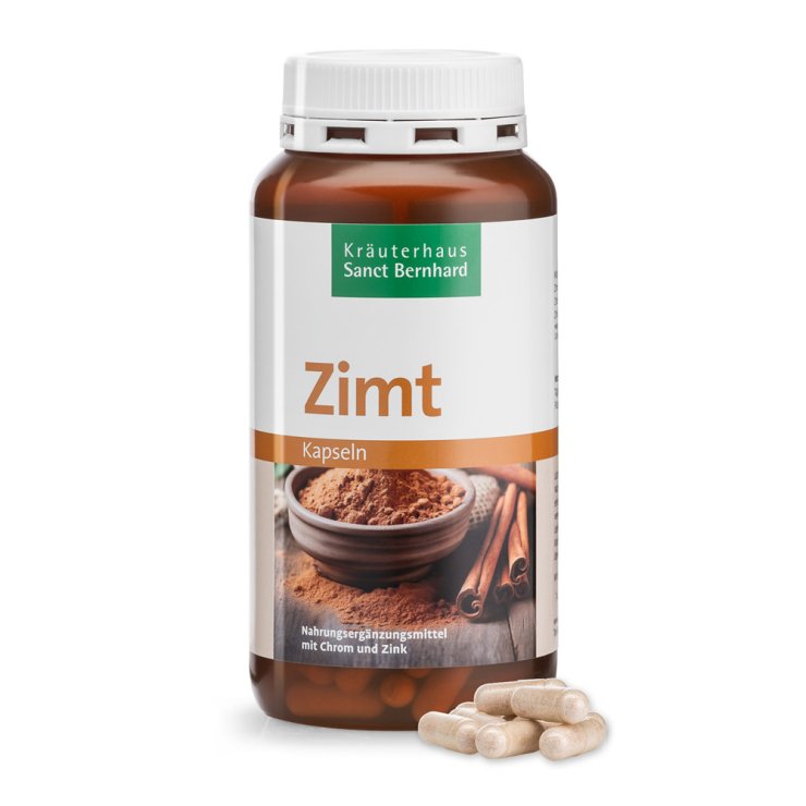 Viên Quế Zimt-Kapseln mit Chrom und Zink – Sanct Bernhard Đức - Hỗ trợ ổn định đường huyết tự nhiên, tăng cường chuyển hóa năng lượng