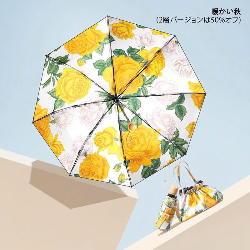 Ô Nhật Bản Hoa Văn Nghệ Thuật 2 Mặt – Ô 2 Lớp Chống Nắng, Chống UV Cao Cấp