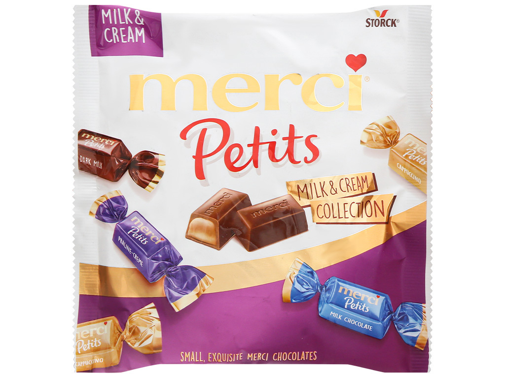 Kẹo Socola Merci Petits 125g – Socola Đức Nhiều Vị Cao Cấp