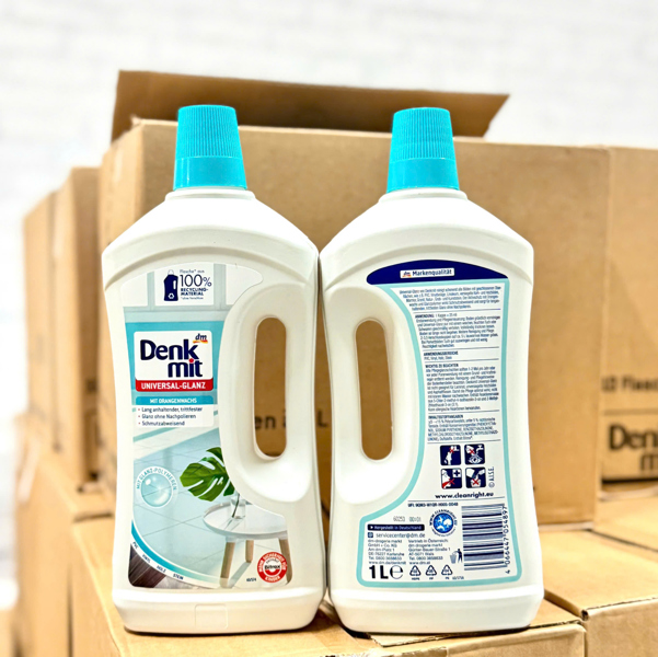 Nước Lau Sàn Gạch Denkmit Universal-Glanz 1L Đức Chính Hãng