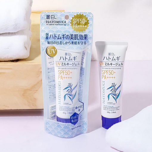 Gel Chống Nắng Nâng Tông Hatomugi SPF50+ PA++++ – Bảo Vệ Da Toàn Diện, Nâng Tông Tự Nhiên