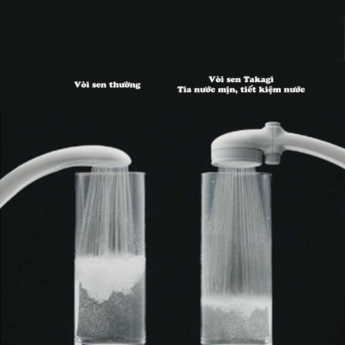 Vòi Sen Tắm Mạ Có Nút Dừng Kết Hợp Công Nghệ Trộn Khí Takagi (JSB025BM) – Tiết Kiệm Nước, Tăng Áp Lực