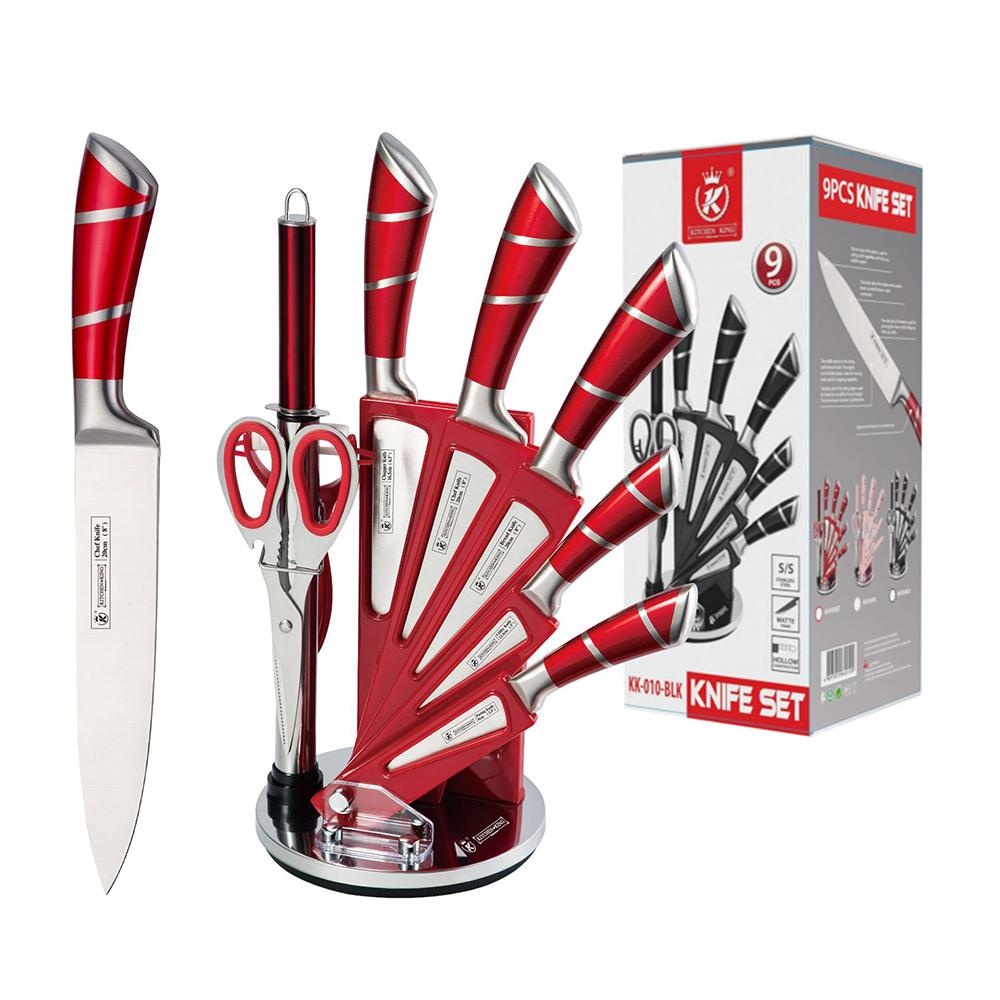 Bộ Dao Nhà Bếp Kitchen King KK010 (9 Món) Cao Cấp, Đa Năng Nhật Bản