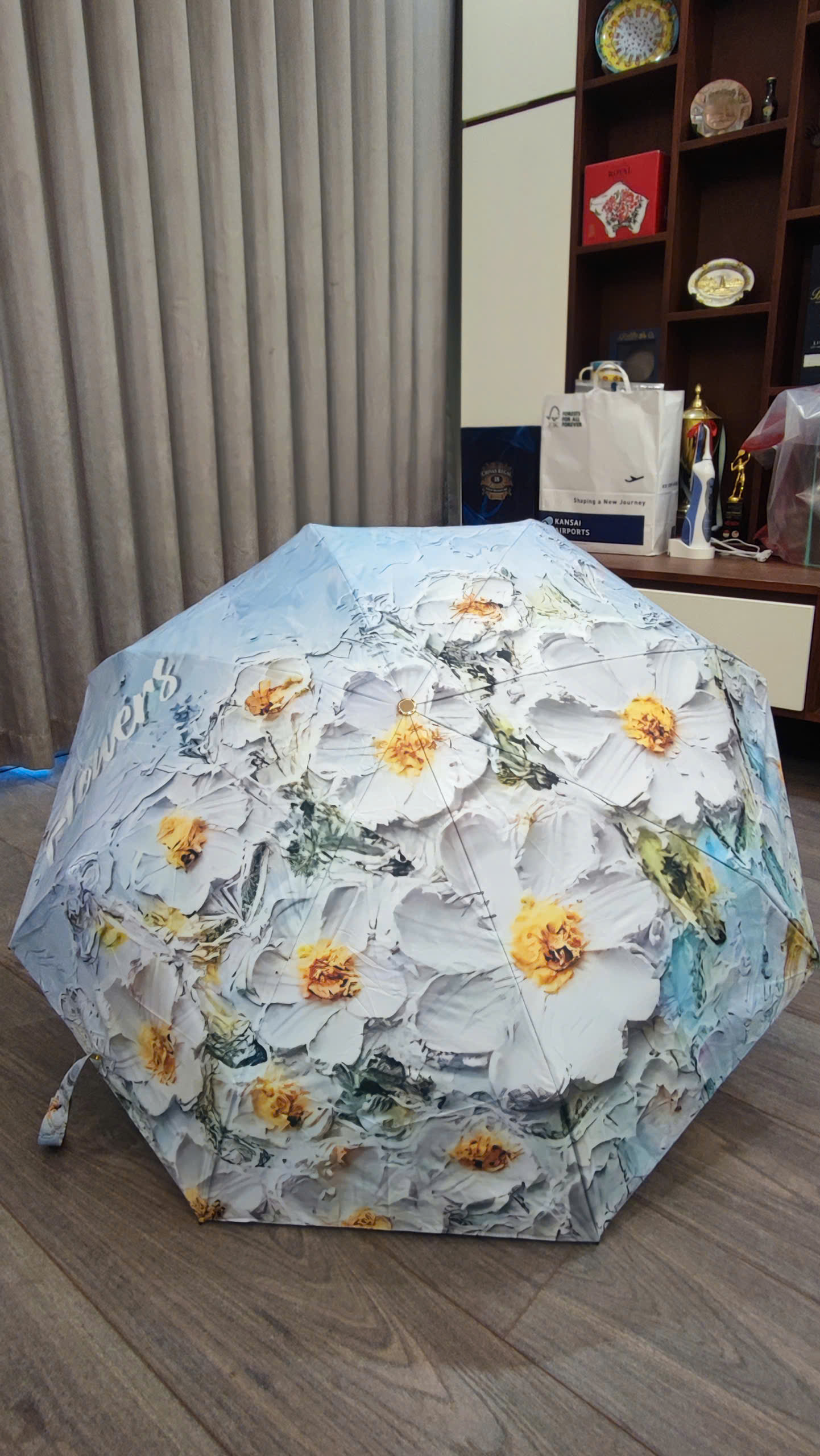 Ô Nhật Bản Hoa Văn Nghệ Thuật 2 Mặt – Ô 2 Lớp Chống Nắng, Chống UV Cao Cấp