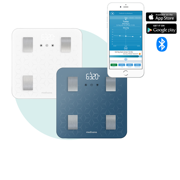 Cân sức khỏe Medisana BS 310 Connect 7in1 Bluetooth – Phân tích cơ thể chính xác