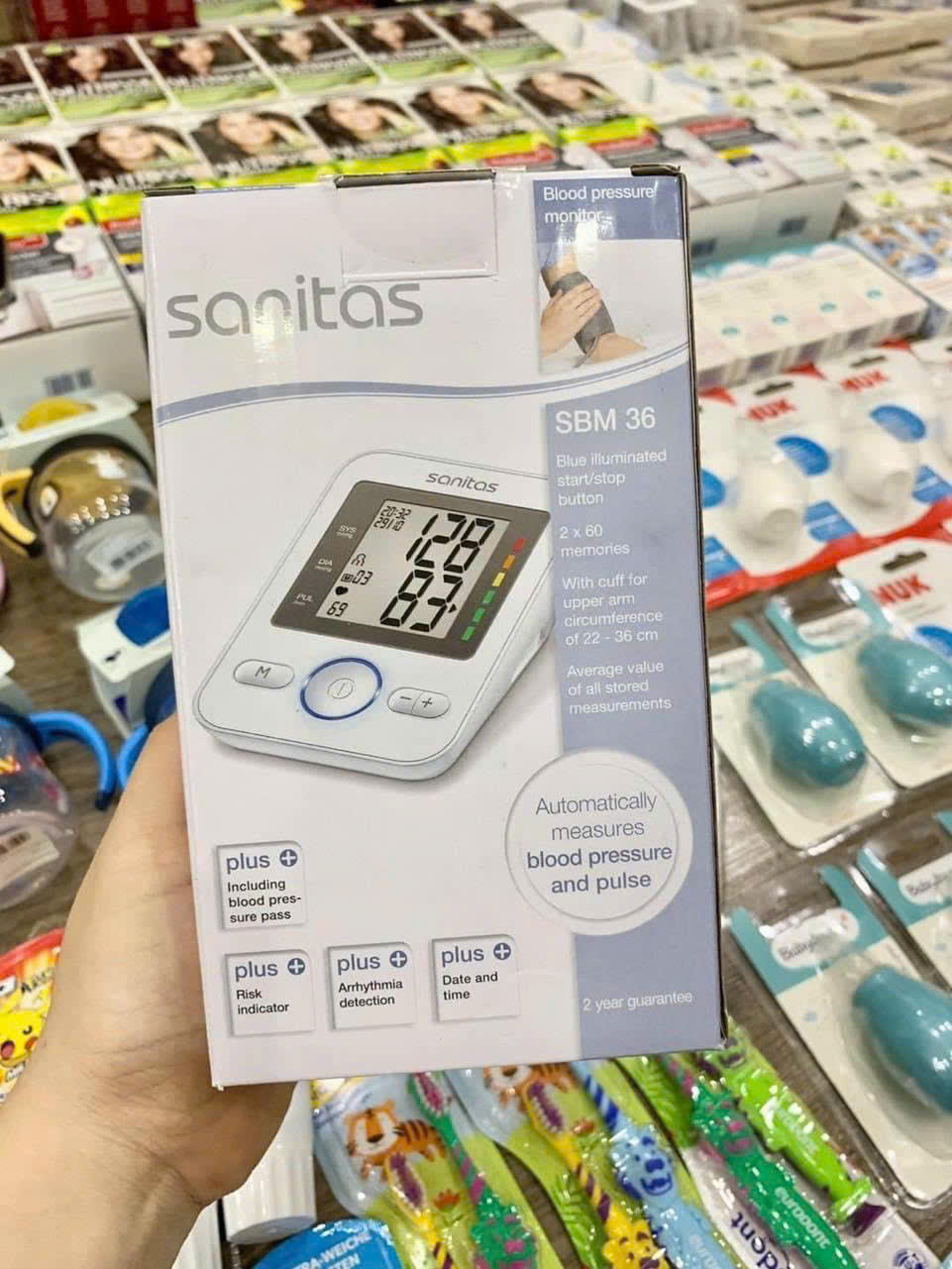 Máy đo huyết áp bắp tay Sanitas SBM36 – Thiết bị y tế Đức, chính xác & dễ dùng