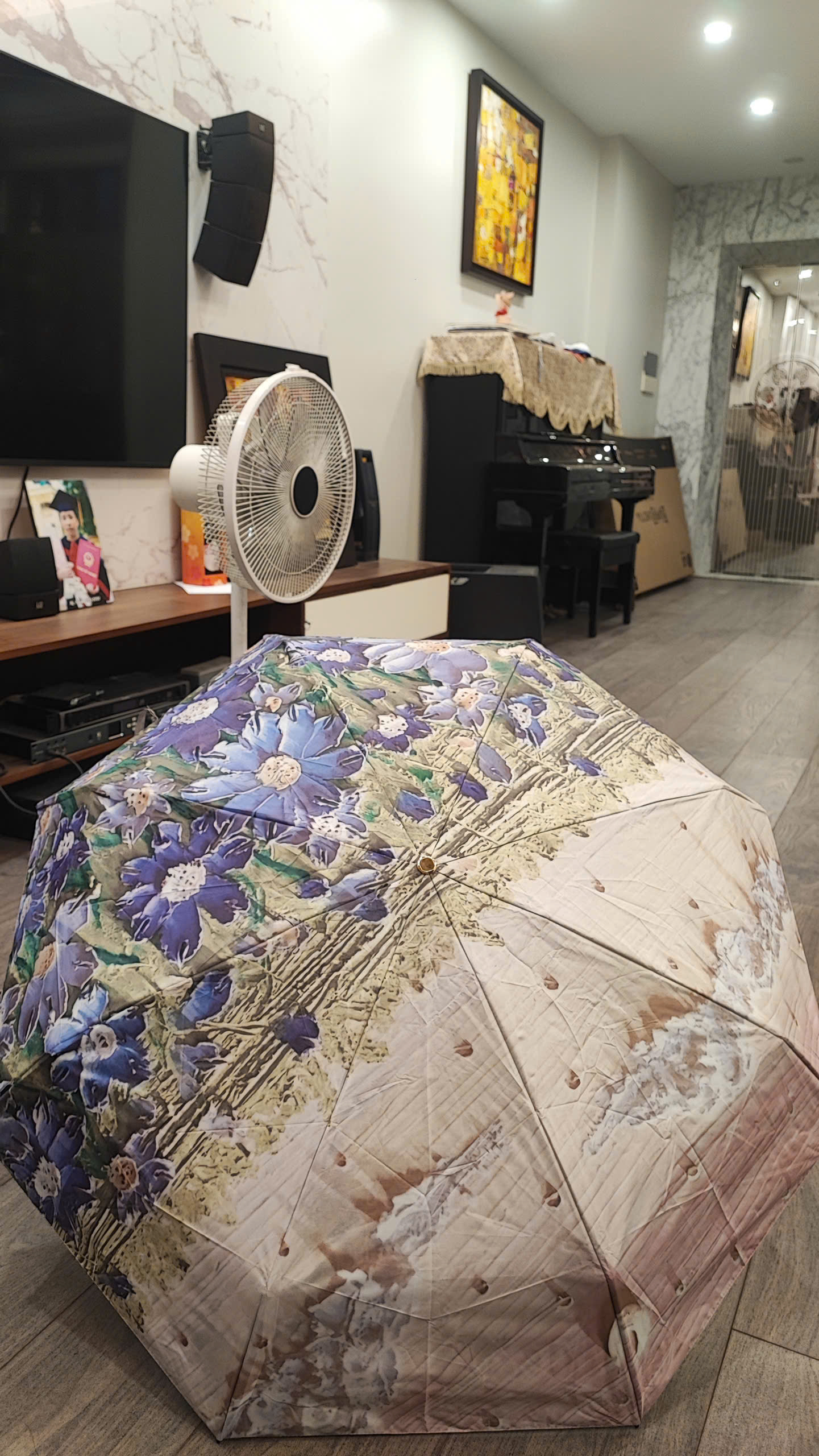 Ô Nhật Bản Hoa Văn Nghệ Thuật 2 Mặt – Ô 2 Lớp Chống Nắng, Chống UV Cao Cấp