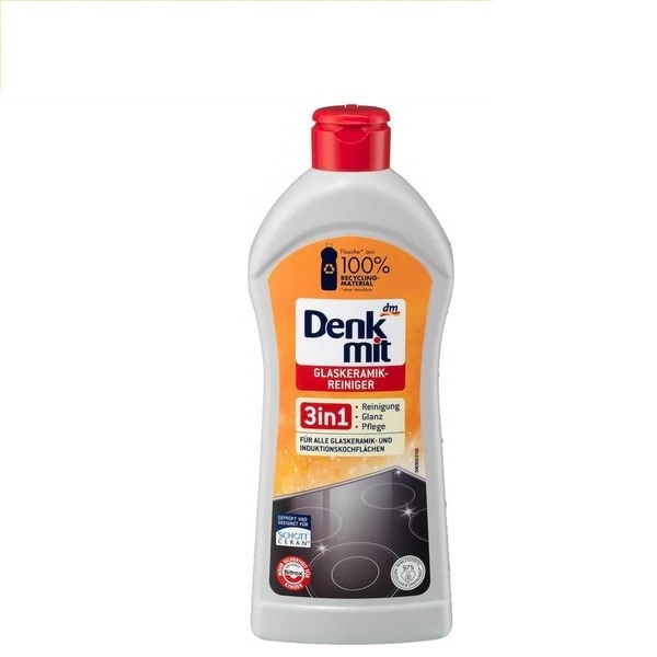 Dung dịch vệ sinh bếp từ Denkmit Glaskeramikreiniger 300ml – Làm sạch mặt bếp, đánh bay dầu mỡ, sáng bóng như mới