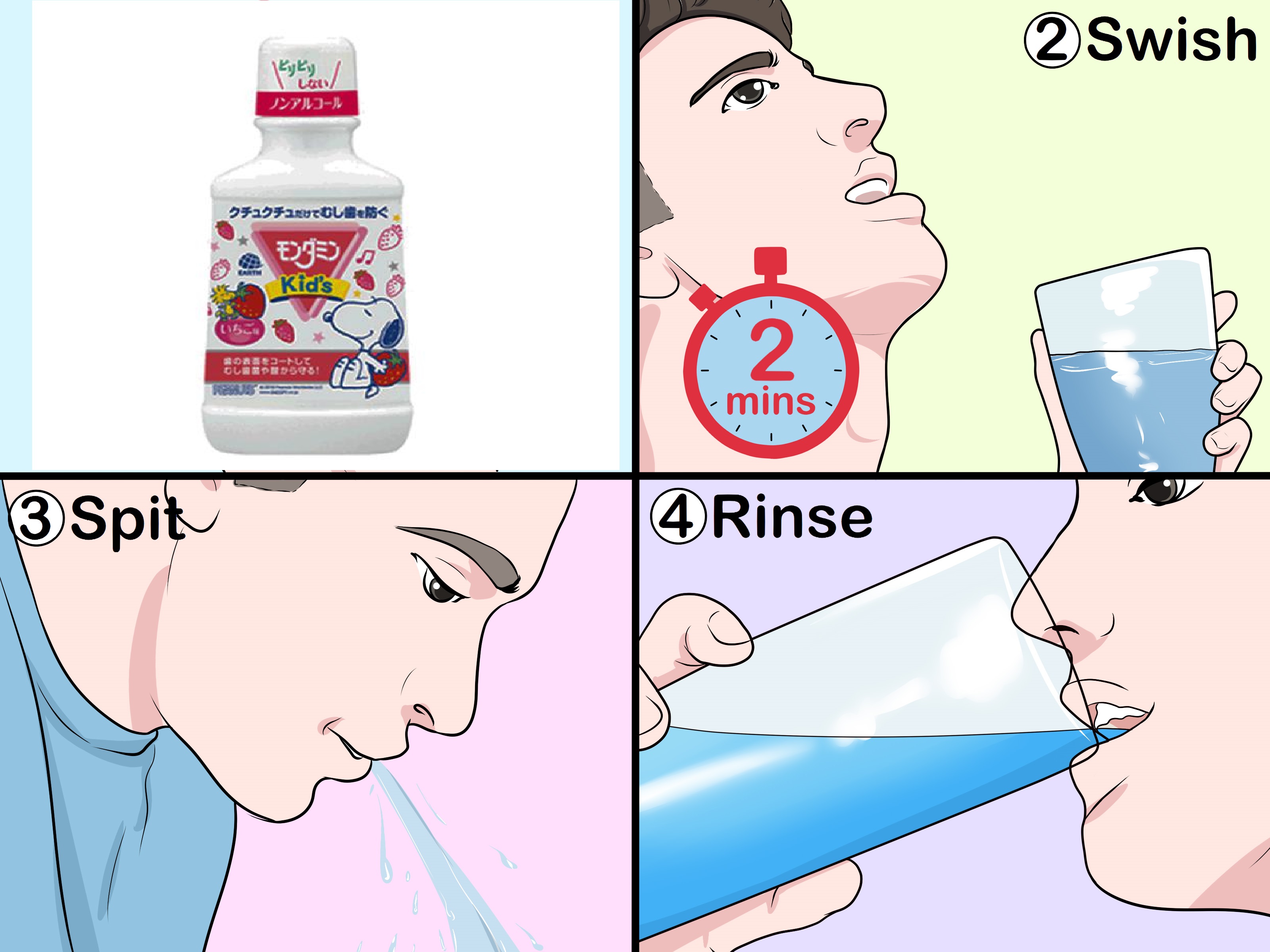 Nước súc miệng trẻ em Clinica Dental Rinse Kids 250ml Lion – Bảo vệ răng miệng toàn diện