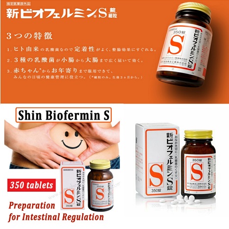 Men Vi Sinh Biofermin S 540 Viên Nhật Bản – Hỗ Trợ Tiêu Hóa, Cân Bằng Hệ Vi Sinh Đường Ruột