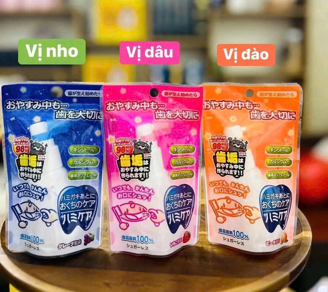 Xịt Sâu Răng Nhật Bản – Bảo vệ răng bé ngay cả khi ngủ