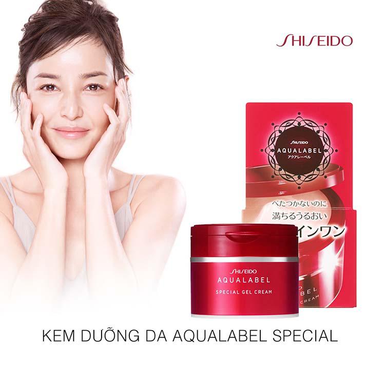 Kem Dưỡng Aqua Label Special Gel Cream Moist 90g (Đỏ)