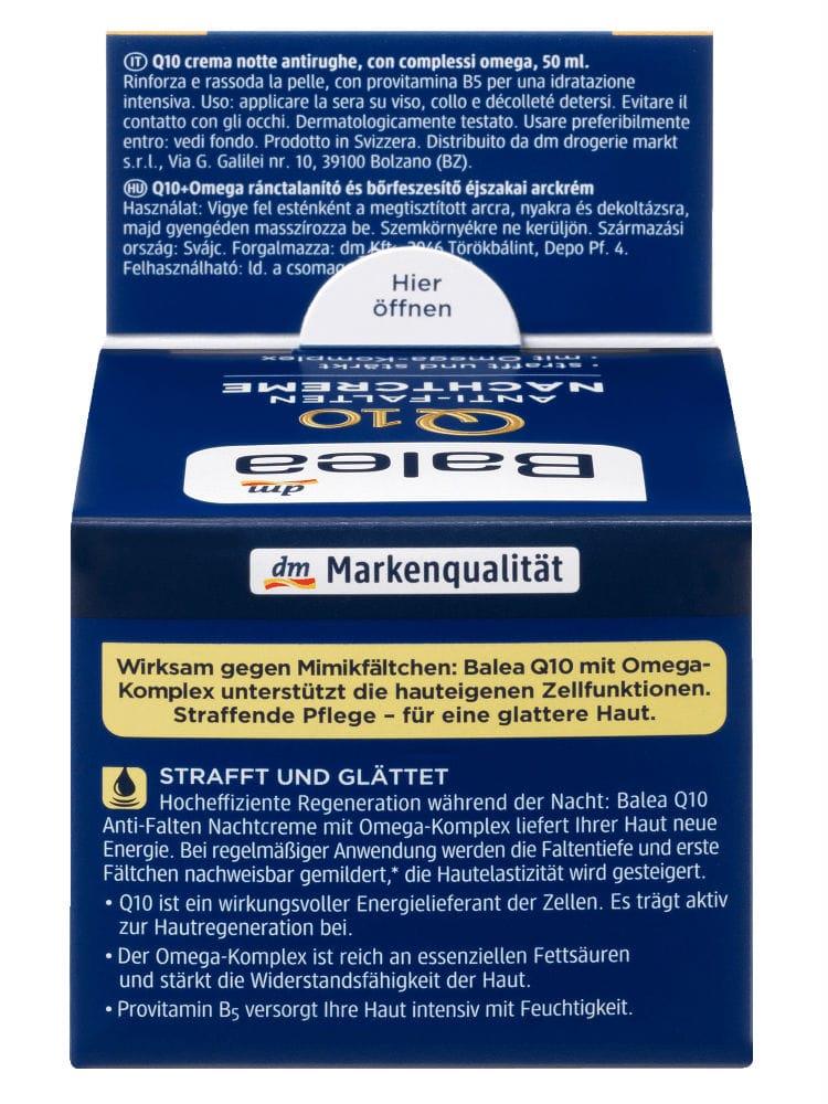 Kem dưỡng da Balea Q10 chống lão hóa ban đêm 50ml