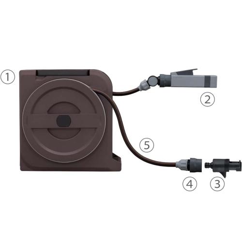 Bộ vòi tưới cây 4 chế độ NANO NEXT 10m Takagi RM1110BR – Dây mềm chống xoắn, tưới tiện lợi