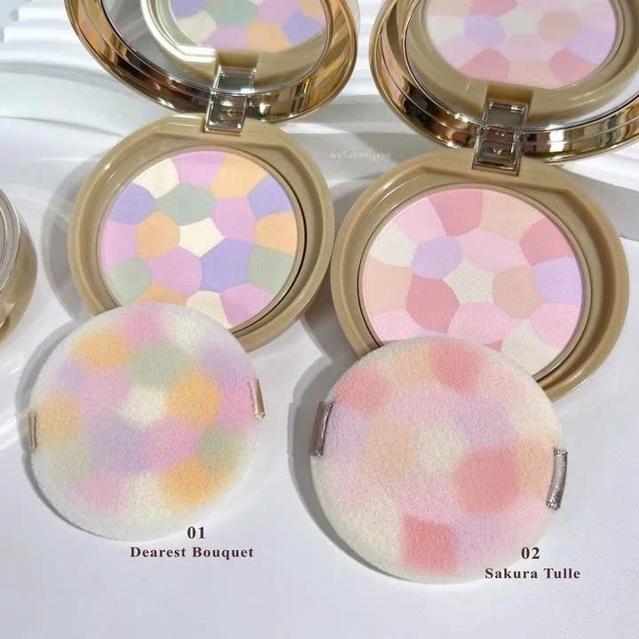 Phấn phủ đa sắc siêu mịn Canmake Marshmallow Finish Powder Abloom Nhật Bản