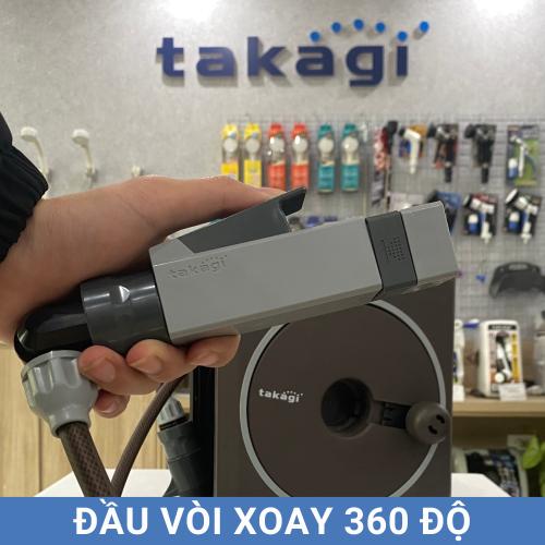 Bộ vòi tưới cây 20m NANO NEXT Takagi RM1220BR – Dây dài tiện lợi, 4 chế độ phun, chống xoắn