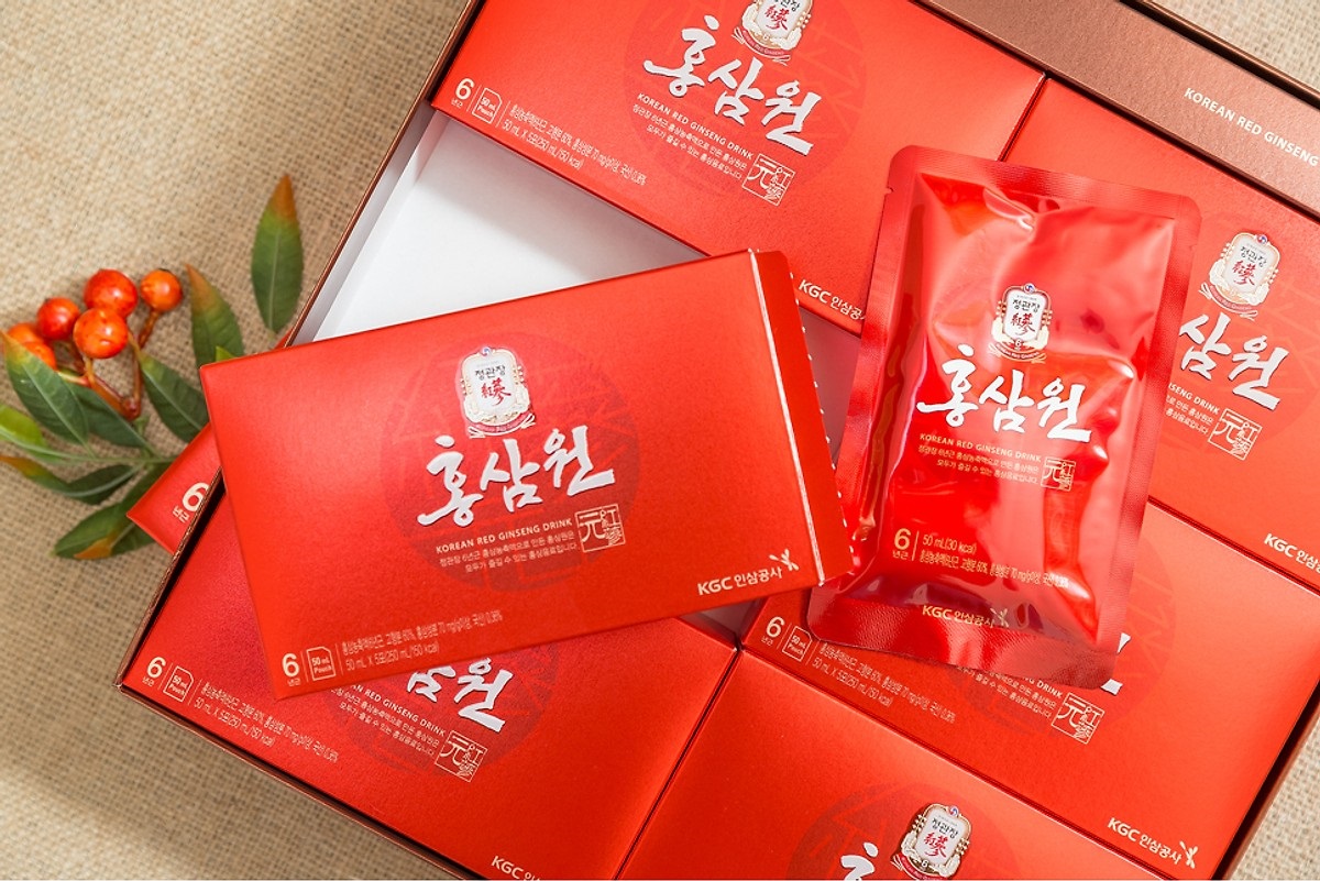 Nước Hồng Sâm Hàn Quốc Hong Sam Won Hộp 30 Gói – Bồi Bổ Sức Khỏe, Tăng Đề Kháng Hiệu Quả