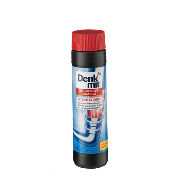Bột thông cống Denkmit Rohrreiniger Granulat 600g – Hỗ trợ thông tắc đường ống hiệu quả