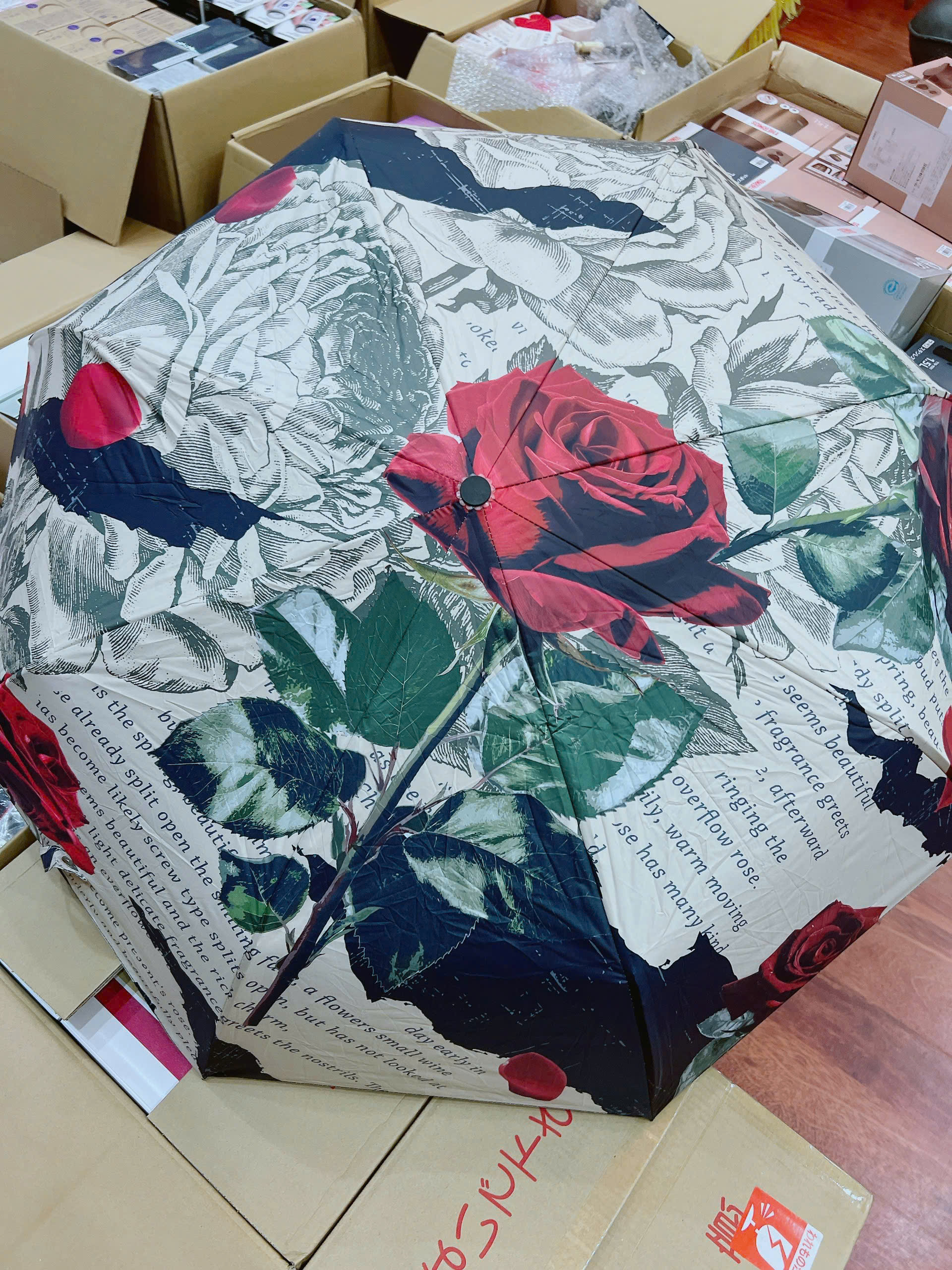 Ô Nhật Bản Hoa Văn Nghệ Thuật 2 Mặt – Ô 2 Lớp Chống Nắng, Chống UV Cao Cấp