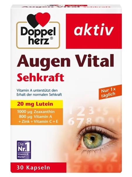 Viên uống bổ mắt Doppelherz Augen Extra Tag Nacht – Hỗ trợ sáng mắt, giảm khô mỏi mắt hiệu quả