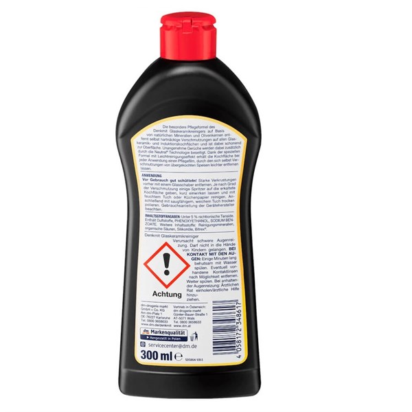 Dung dịch vệ sinh bếp từ Denkmit 3 in 1 – 300ml Đức