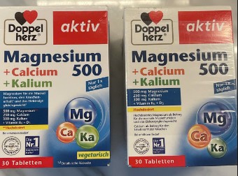 Viên Uống Magnesium 500 + Calcium + Kalium Doppelherz 30 Viên – Bổ Sung Magie, Canxi, Kali Cho Cơ Bắp Và Xương Khớp