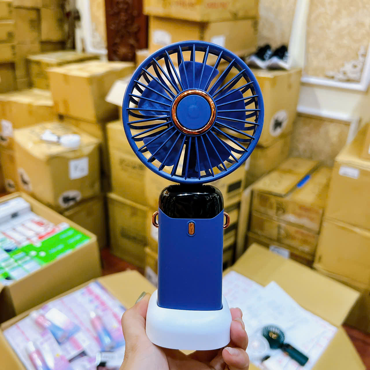 Quạt Cầm Tay Mini 5 Chế Độ Gió – Hàng Nhật Chính Hãng | Làm Mát Mọi Lúc, Mọi Nơi
