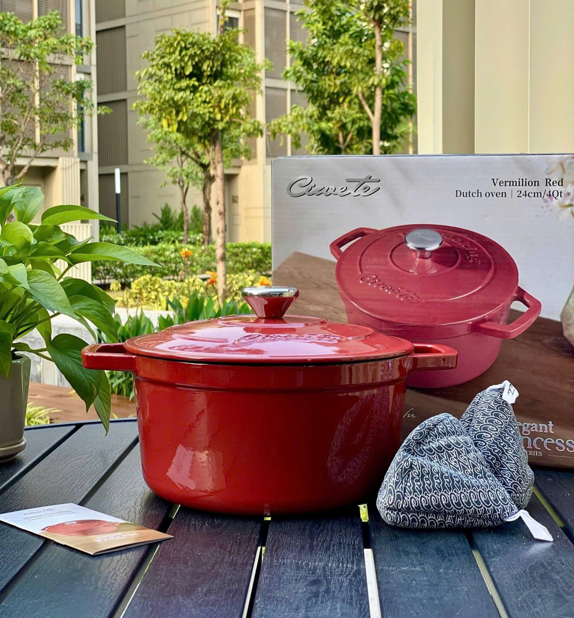 Nồi Gang Ciwete 24cm Dutch Oven – Nồi Gang Tráng Men Cao Cấp