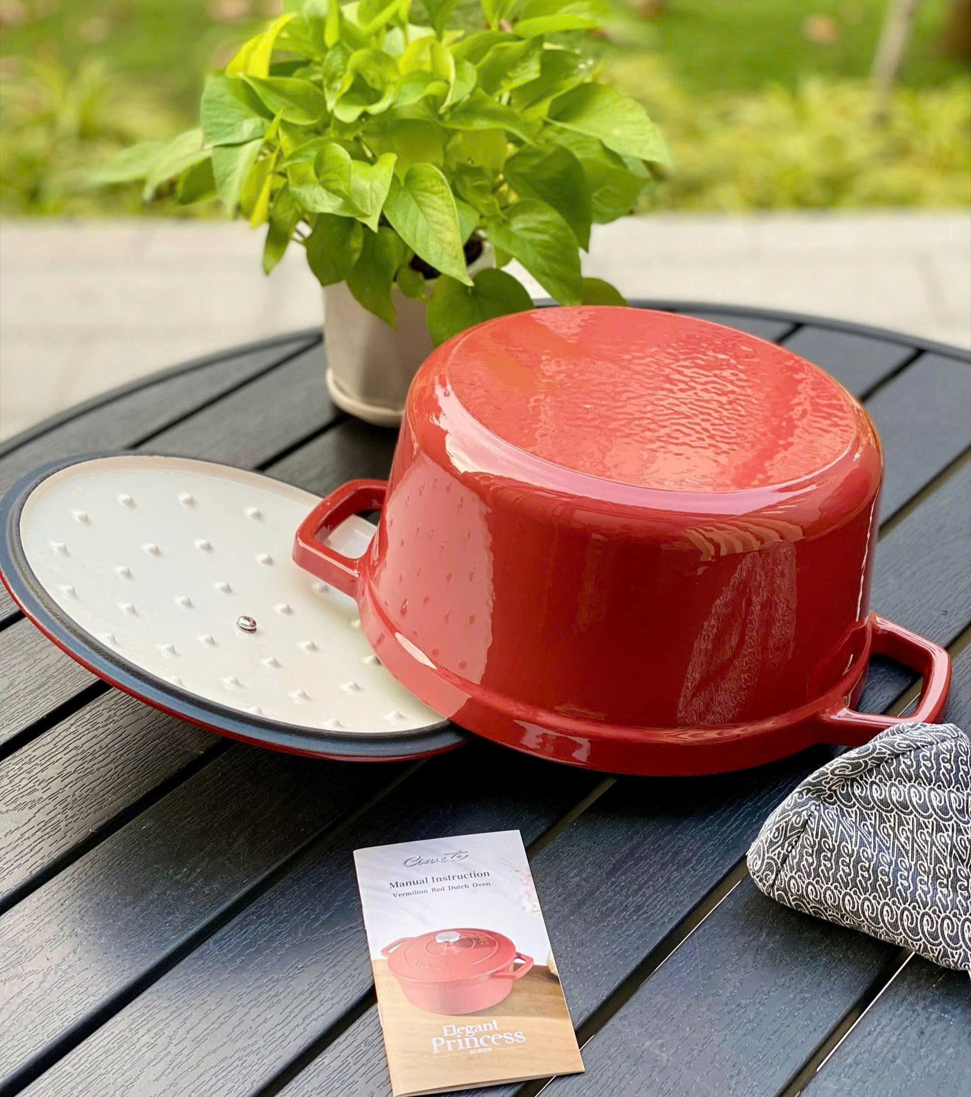 Nồi Gang Ciwete 24cm Dutch Oven – Nồi Gang Tráng Men Cao Cấp