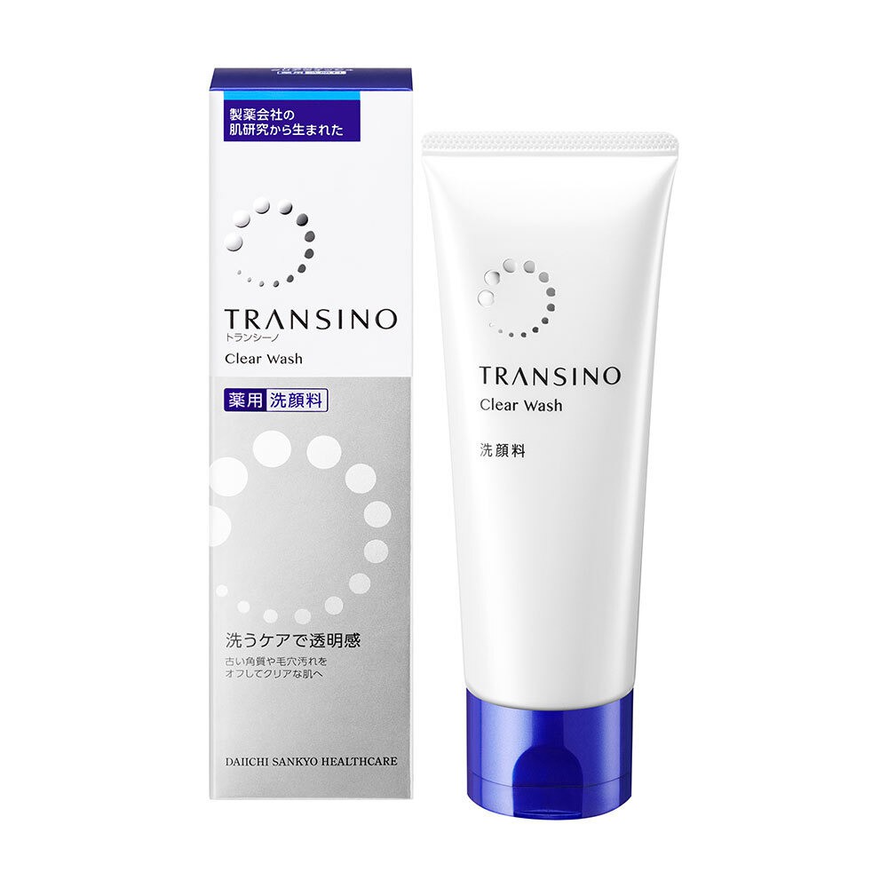 Sữa rửa mặt trắng da, trị nám Transino Clear Wash - 100g