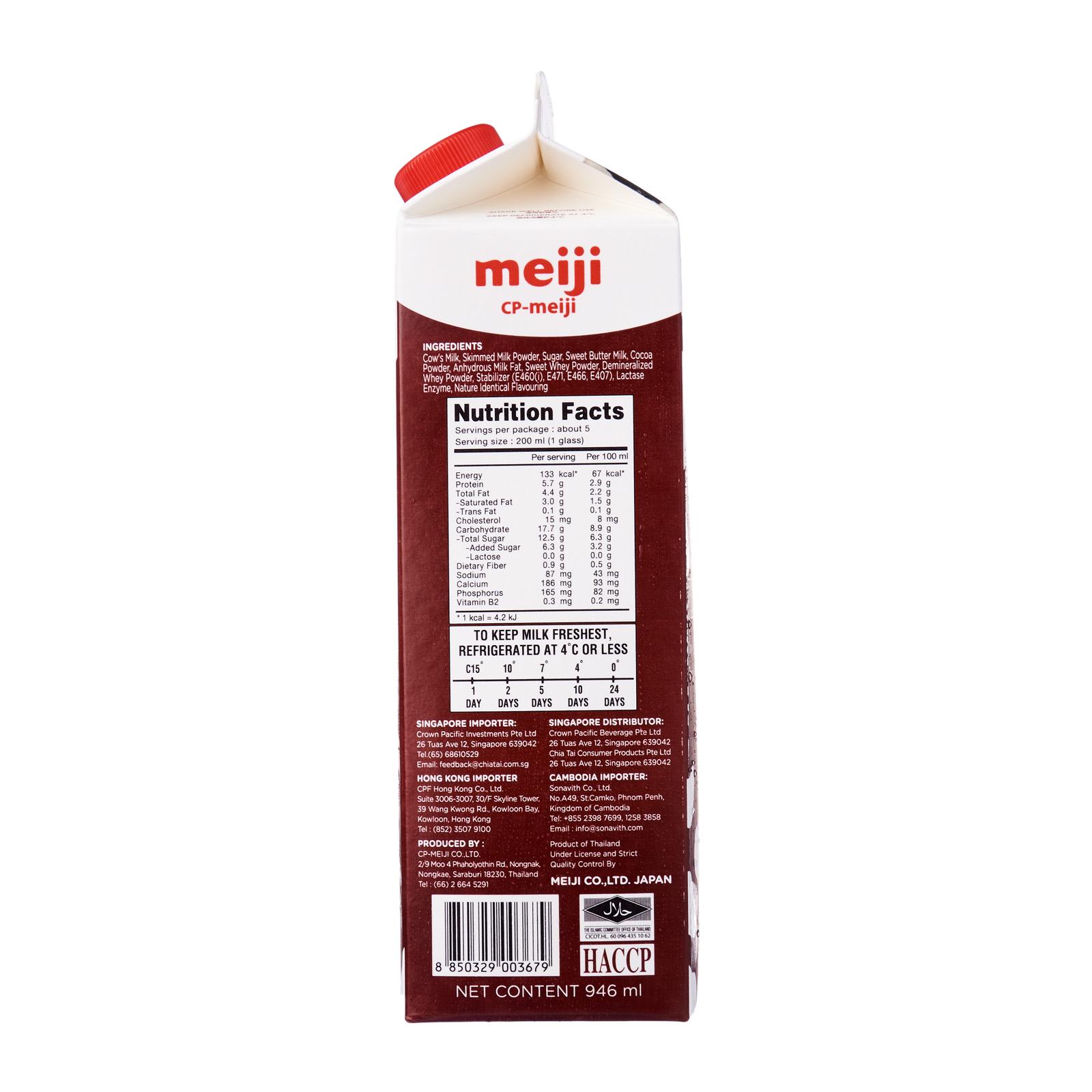 Sữa thanh trùng Meiji vị socola canxi cao - Thùng 12 hộp- Freeship bán kính 5km